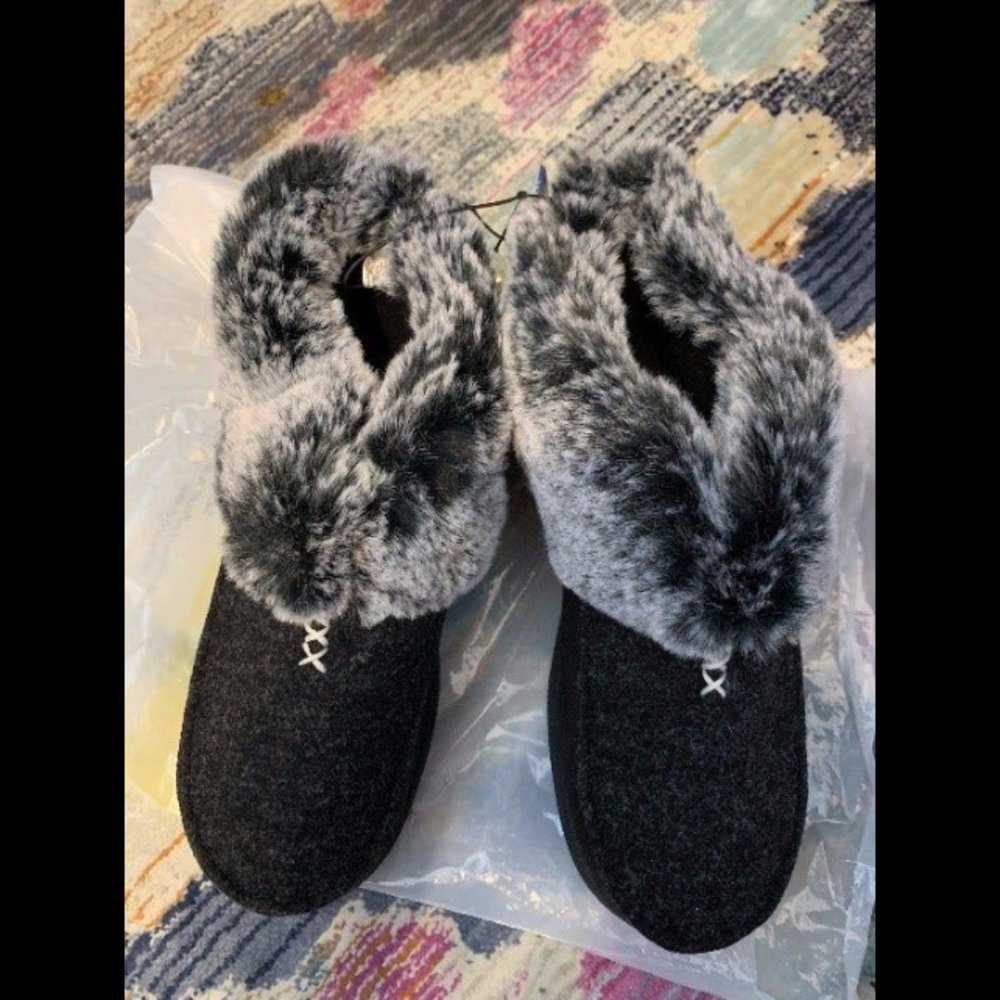 Memory Foam Slippers Wool Shoes